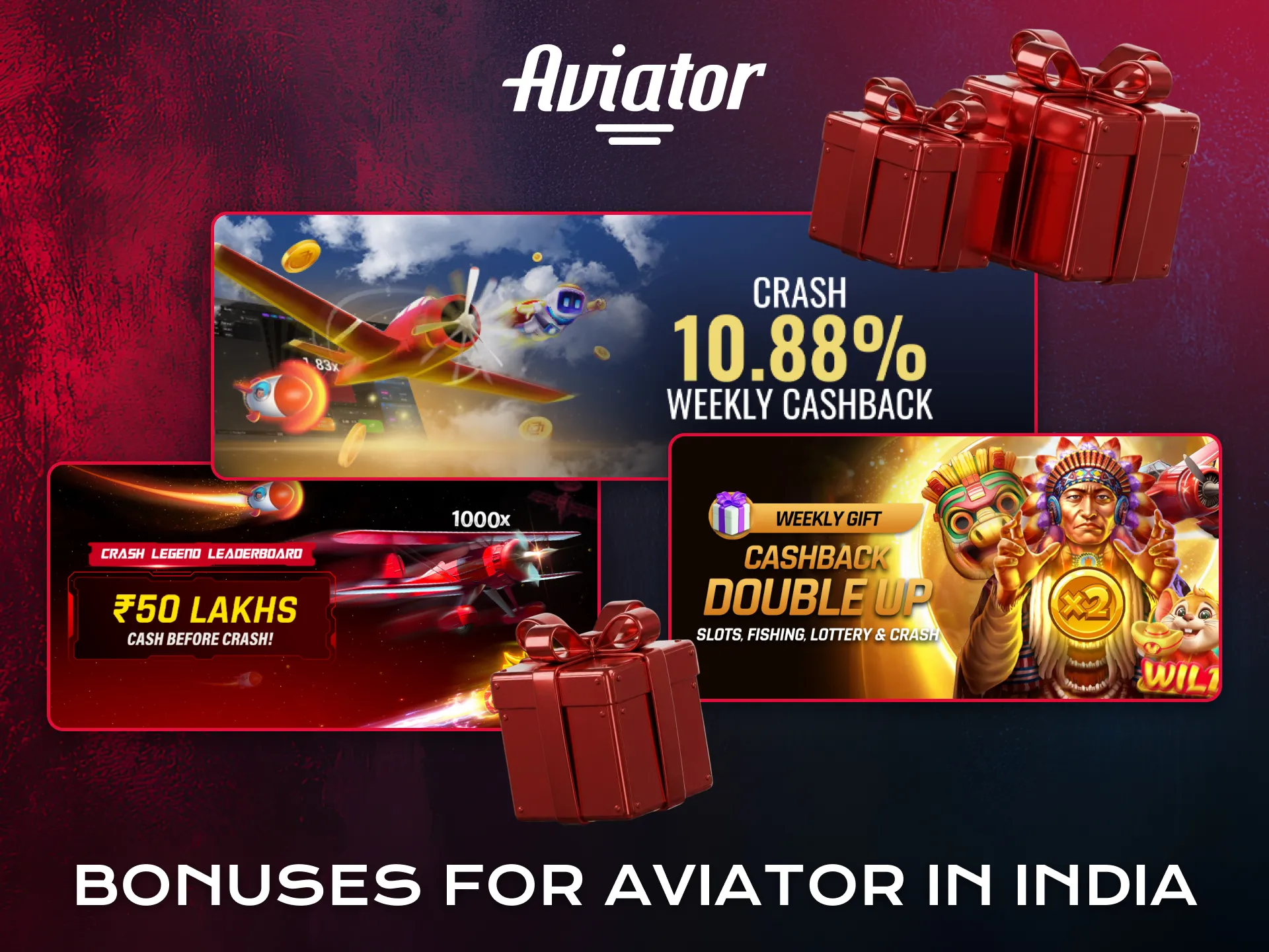 Claim exclusive bonuses for Aviator players in India.