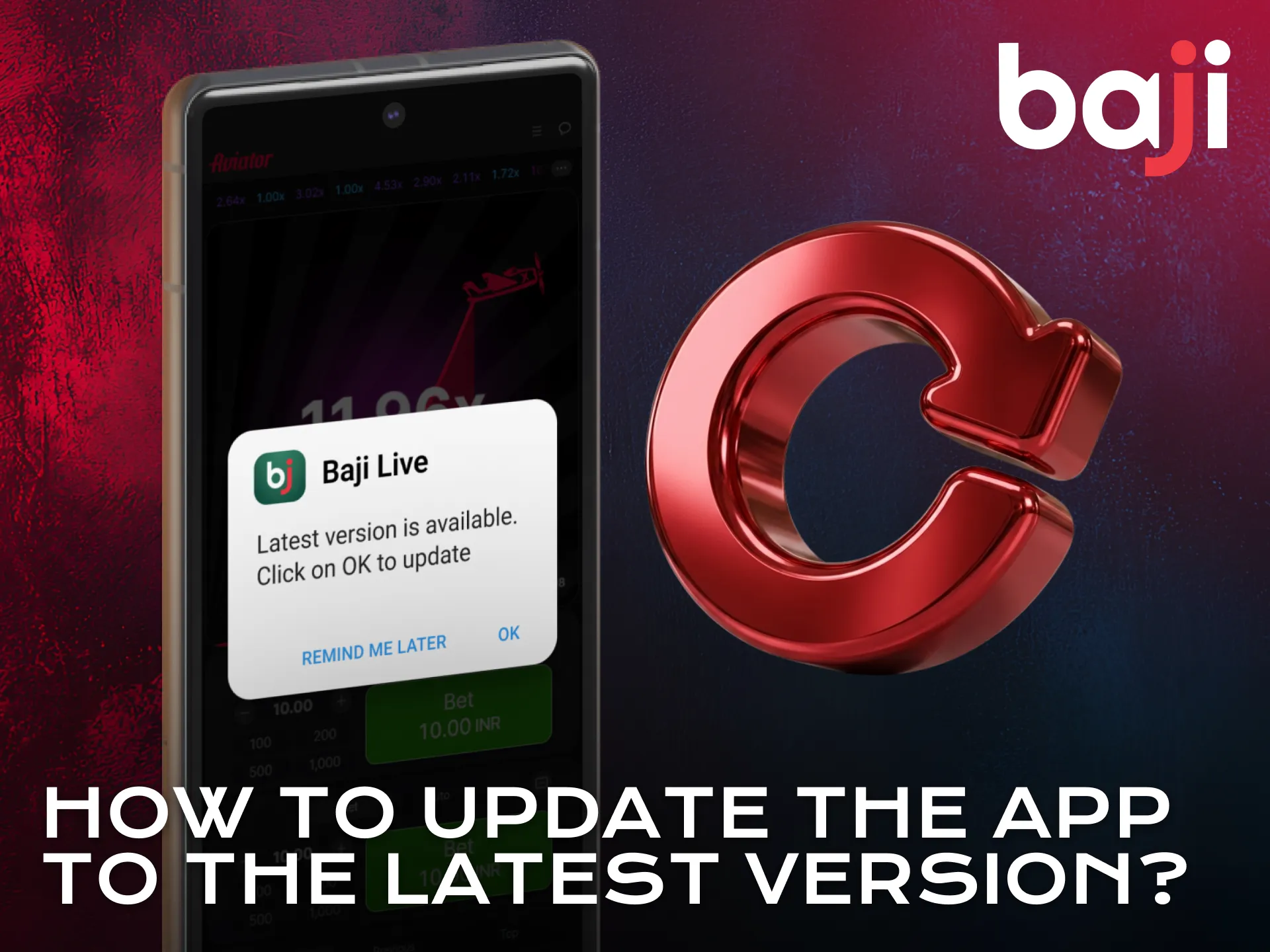Update Aviator features by installing the latest Baji Live application.