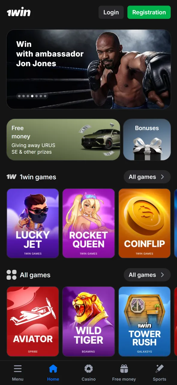 Visit a website to begin downloading Aviator through the application.