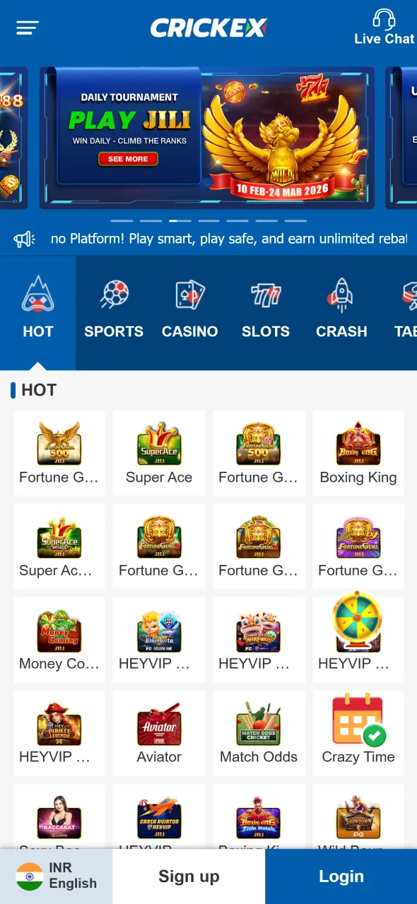 Access Aviator via the official Crickex app and explore game features.