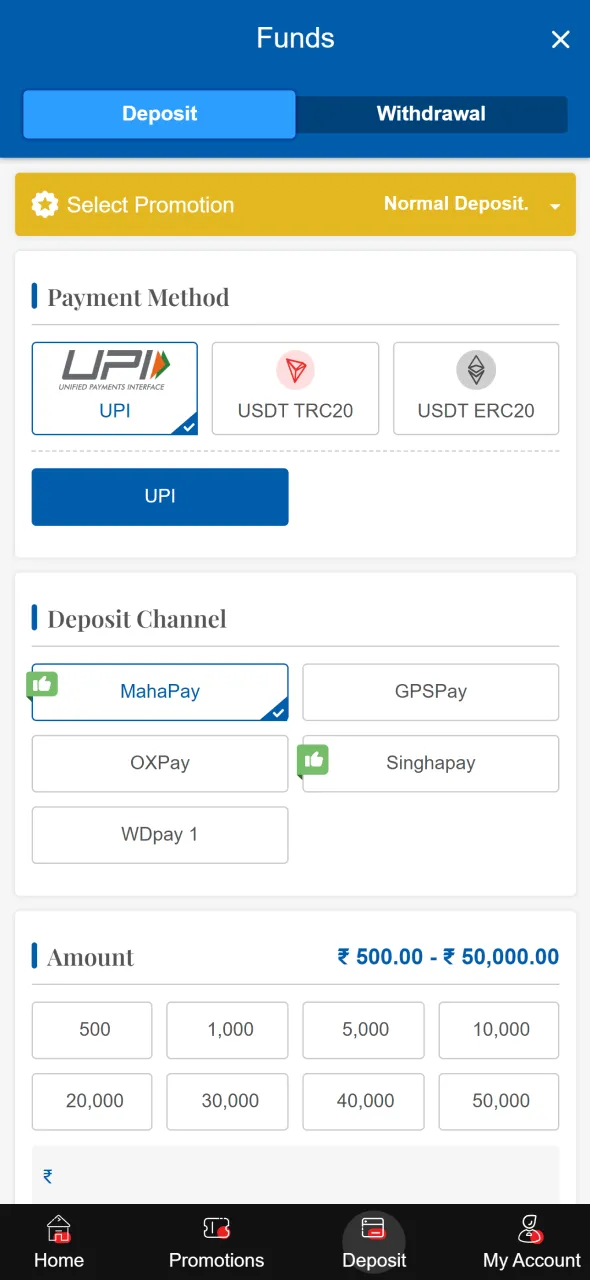 Make your first deposit to start playing Aviator on Crickex.