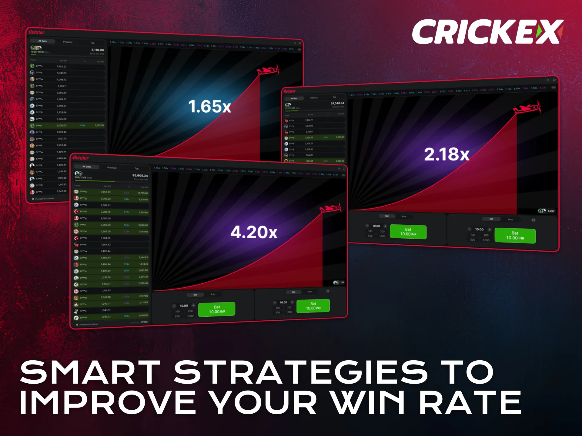 Use smart strategies to improve your Aviator win rate on Crickex.