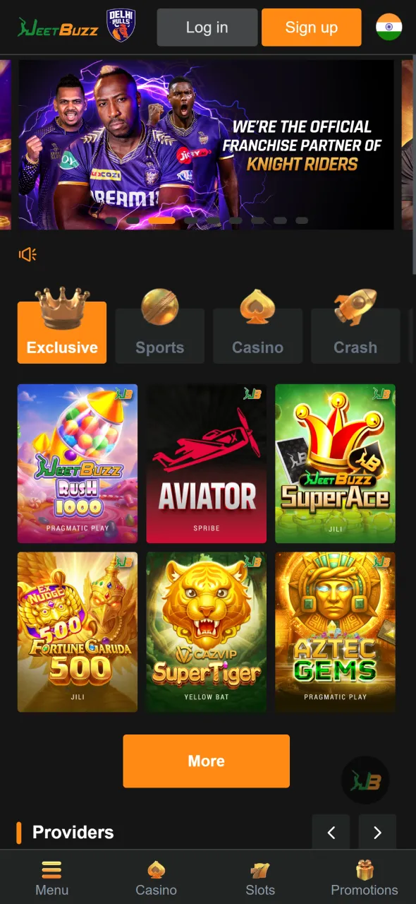 Open the official site to access Aviator via the Jeetbuzz app.