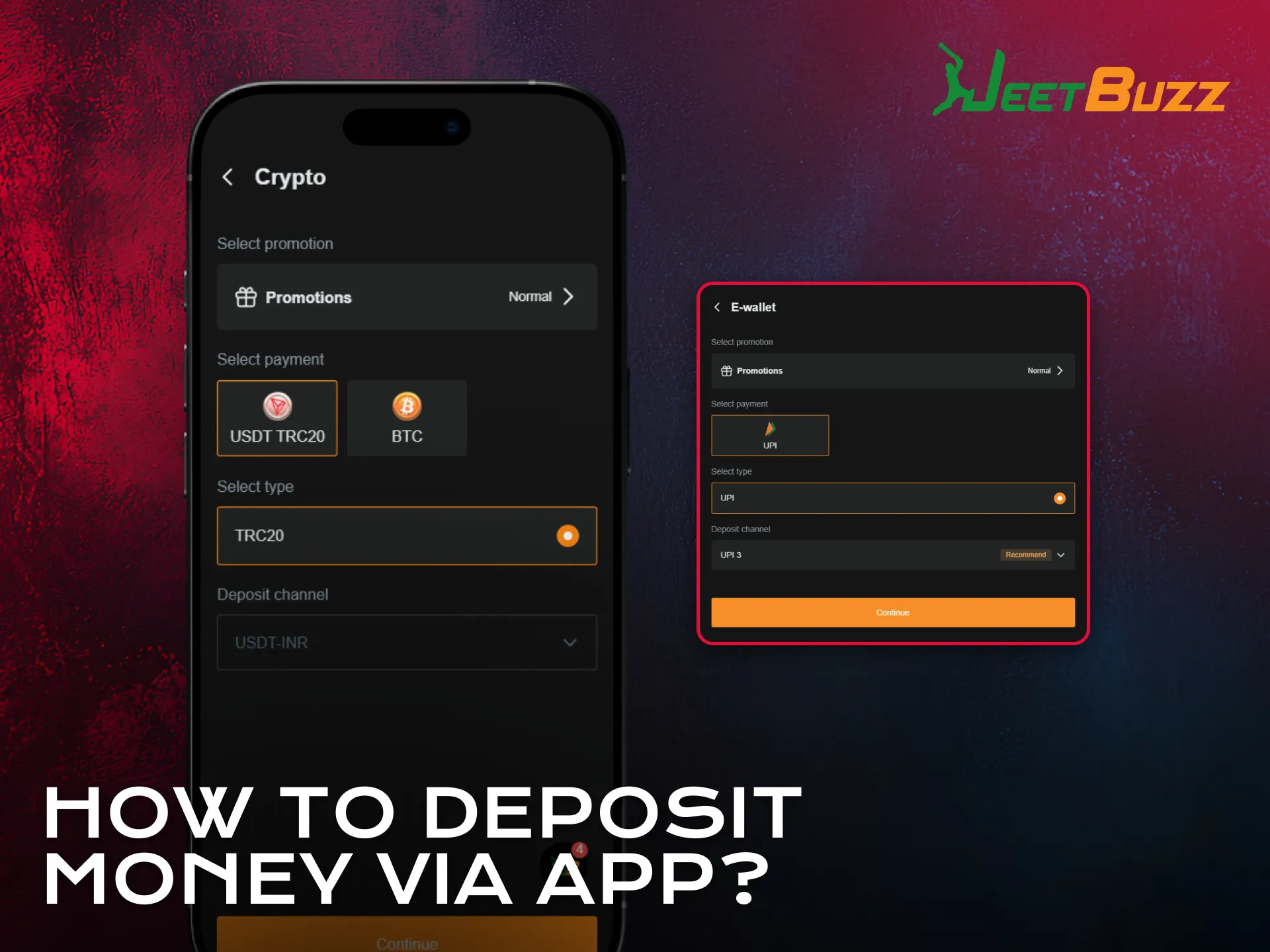 Deposit money securely via the Jeetbuzz application for Aviator.