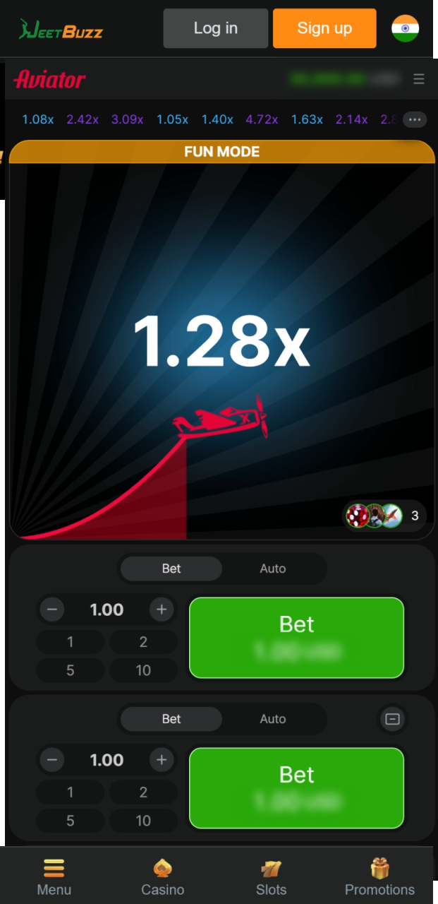 Watch the multiplier rise during Aviator gameplay on Jeetbuzz to catch your profit.
