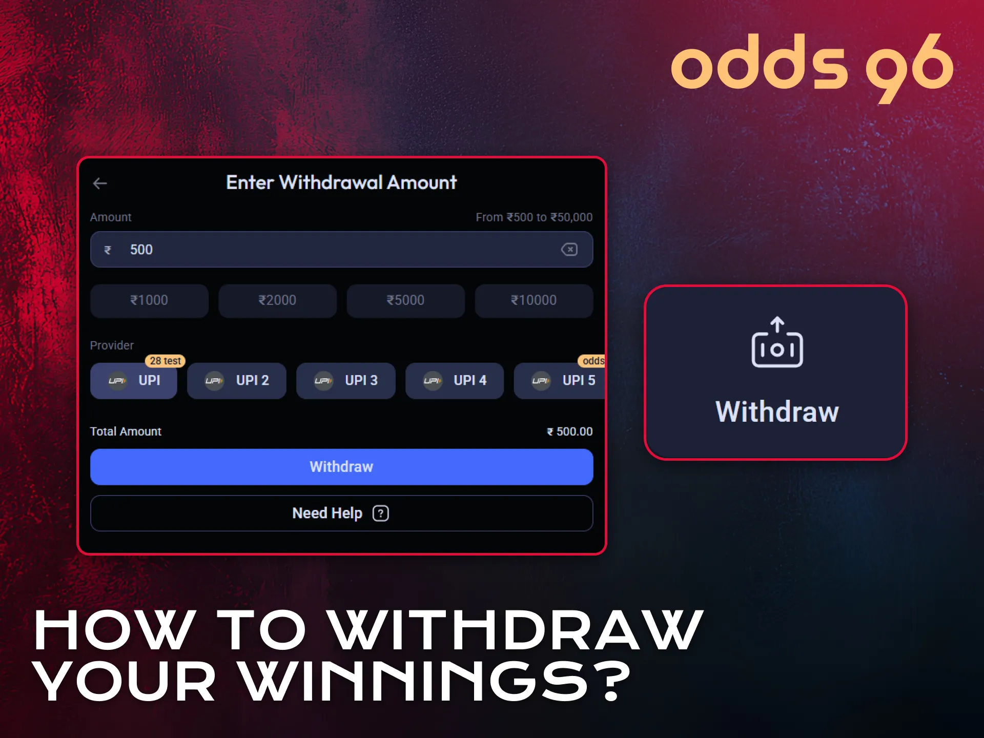 Withdraw your Aviator winnings securely using Odds96 methods.