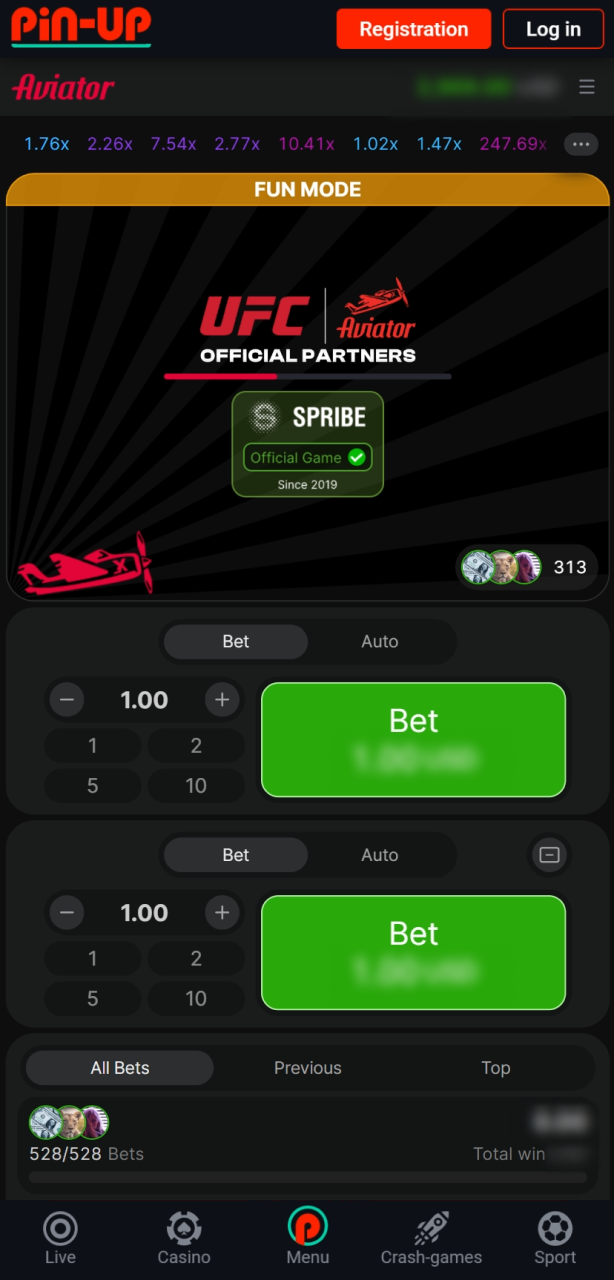 See the Pin-Up India Aviator loading screen as the game prepares for your next flight.