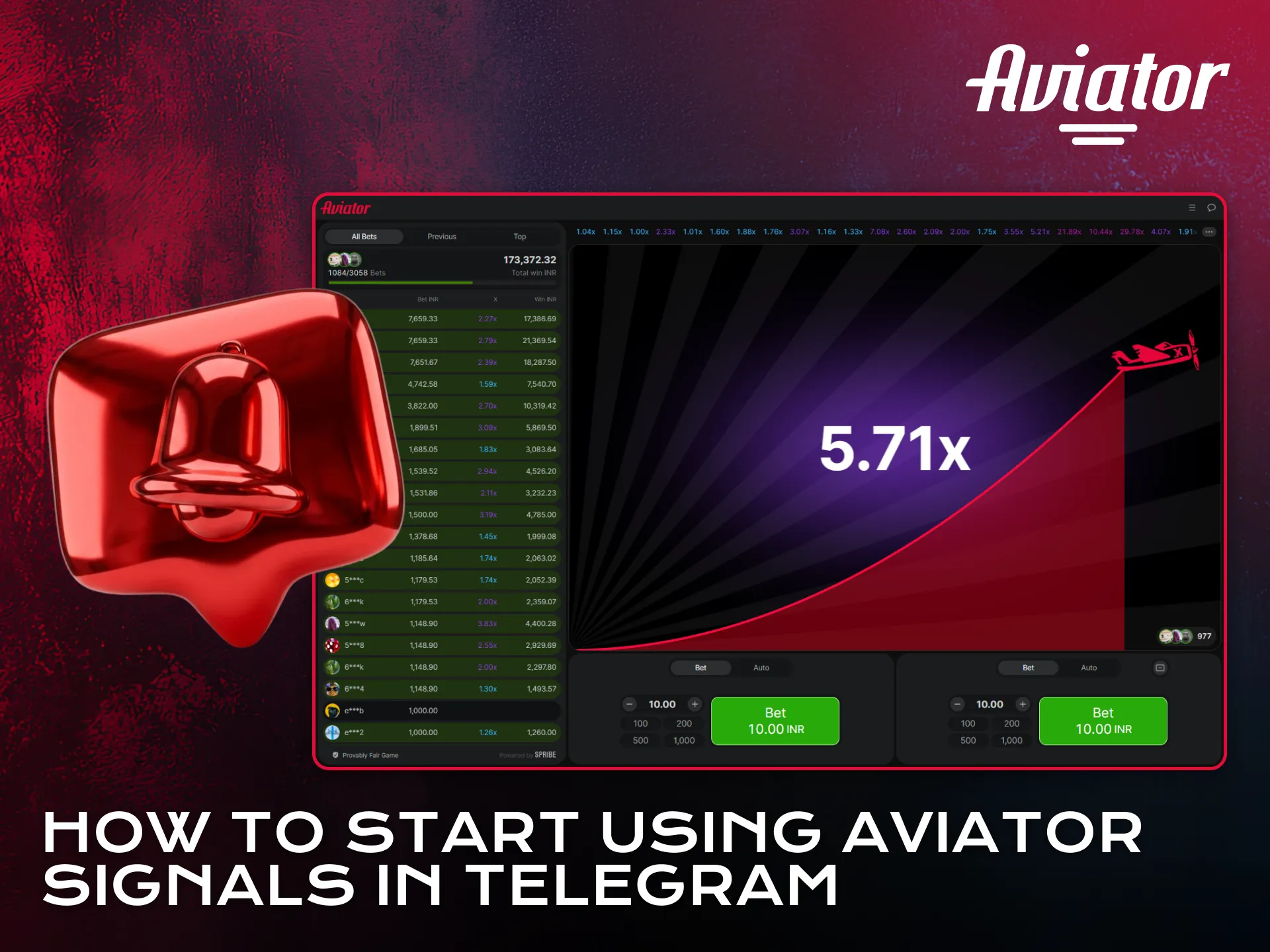 Start using Aviator signals in Telegram with simple steps.