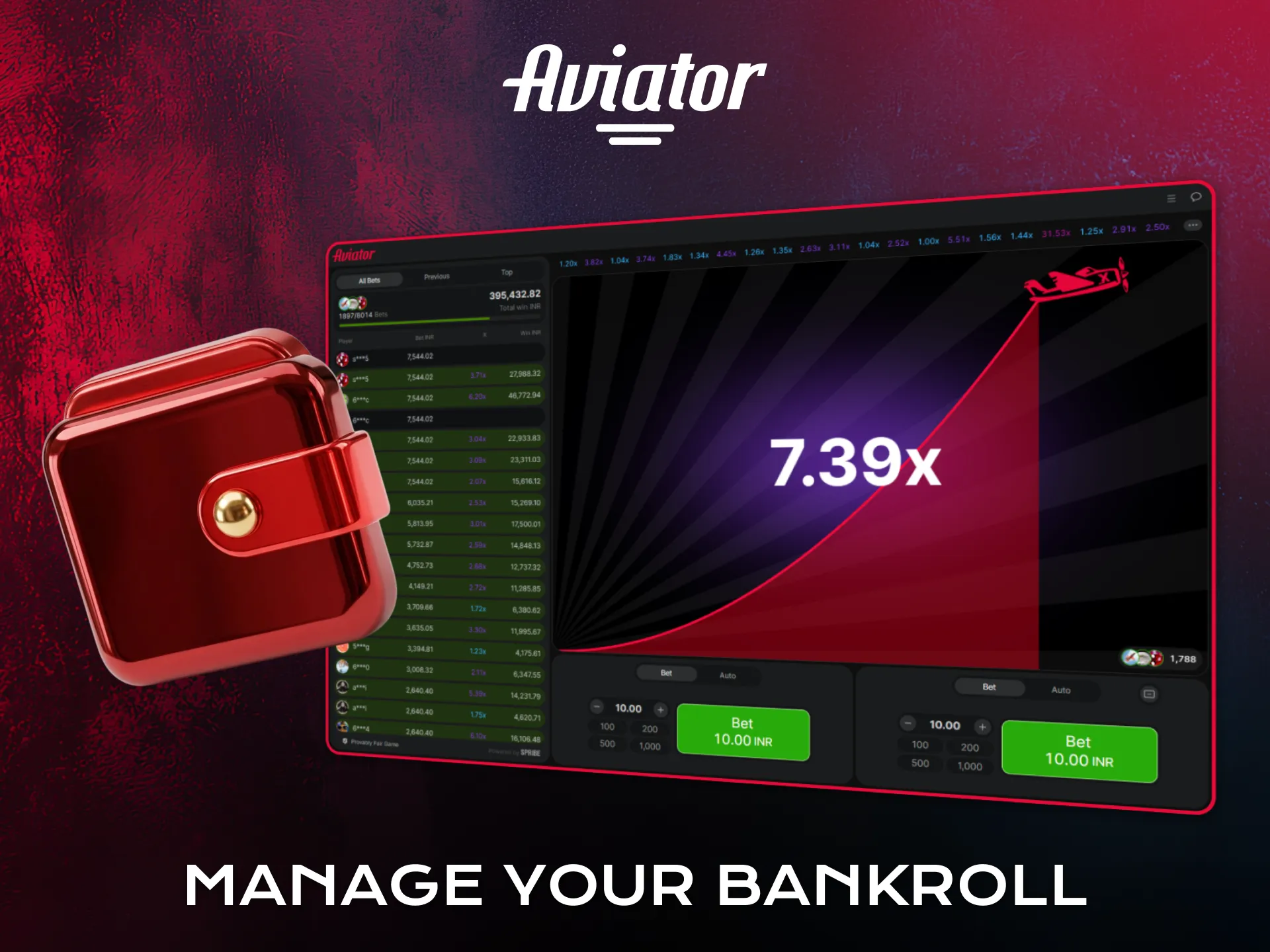 Manage your bankroll wisely while playing Aviator regularly.