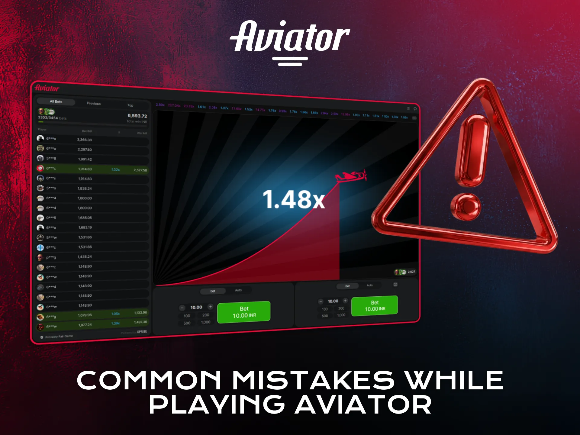 Avoid common mistakes to improve your results in Aviator.